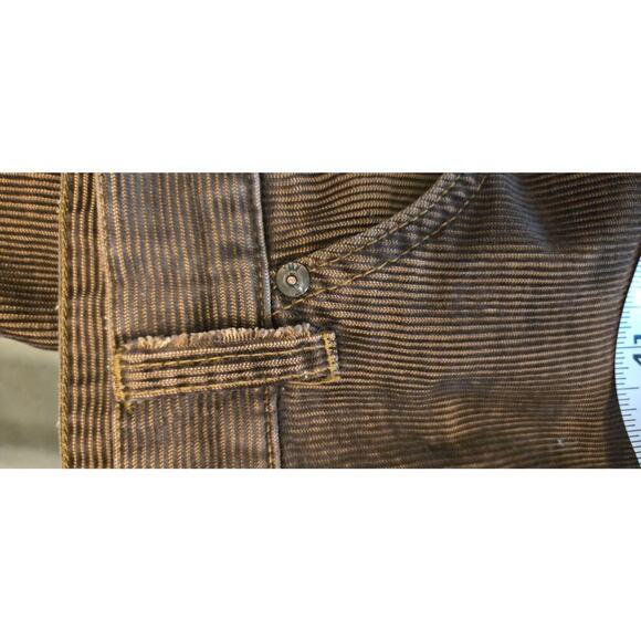 Zara Brown Corduroy Baggy Bootcut 5 Button Fly Pants Mens 38 Casual Office Work - Picture 6 of 8